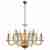 Подвесная люстра iLamp Mercury P9448-10+5 Gold