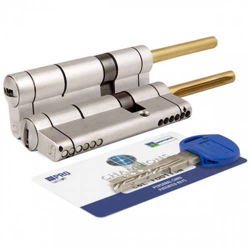 Цилиндровый механизм под вертушку Mottura дл.шток CP4P613101С5 (92 мм/56+10+26) мат.никель