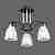 Люстра потолочная Crystal Lamp H0032C-3L