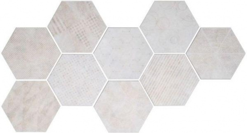 Керамогранит Serenissima Docklands Hexagon Freeport White напольная 24х27,7