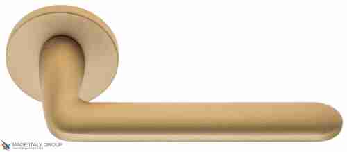 Дверная ручка на круглом основании Fratelli Cattini "FEO" 7FS-BS матовая латунь