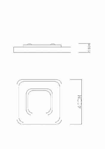 Потолочный светодиодный светильник Globo Pesaro 48270-38