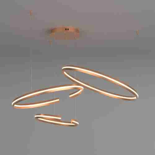 Подвесной светодиодный светильник Eurosvet Smart Gap 90280/3 золото