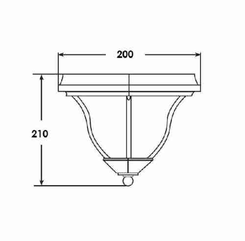 Потолочный светильник уличный Oasis Light 89425 89425 Bl