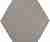 Керамогранит Equipe Hexatile Gris Mate напольная 17,5х20
