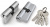 Цилиндровый механизм Fuaro 100 ZA 80 mm (30+10+40) CP хром 5 кл.