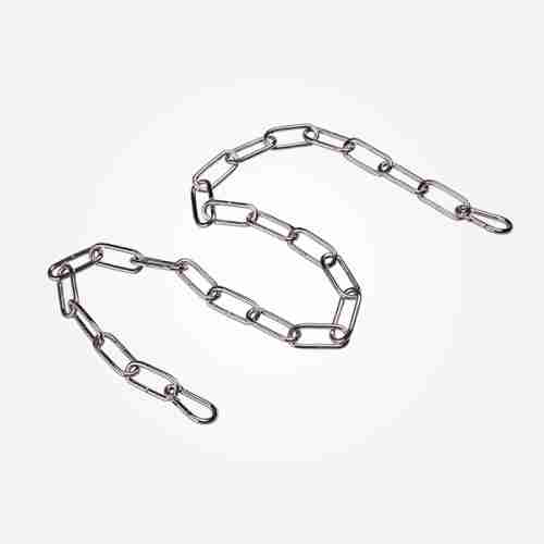 Цепь Eurosvet 10300 цепь длиной 1 метр с  2 карабинами хром, арт. 73023