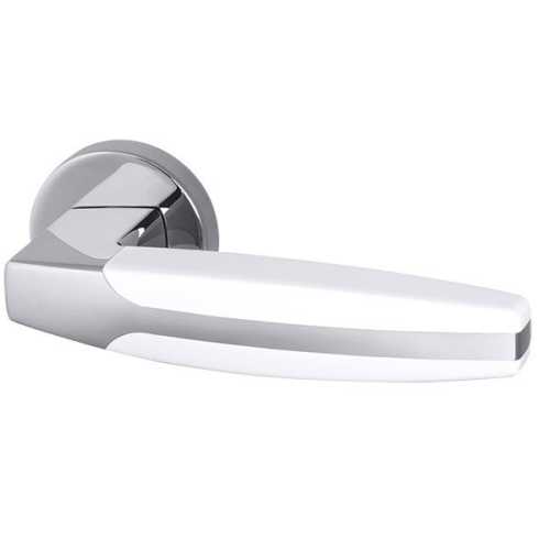 Ручка дверная межкомнатная Armadillo R.URB52.ARC CP/White-14 хром/белый