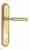 Дверная ручка Venezia "MOSCA" CYL на планке PL98 полированная латунь