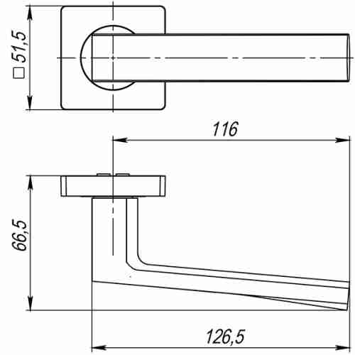 Ручка раздельная K.JK51.ERGO (ERGO JK) BL-24 черный