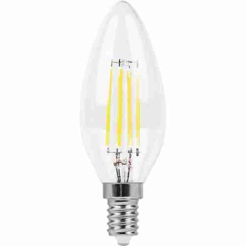 Лампа светодиодная филаментная Feron E14 11W 2700K Свеча Прозрачная LB-713 38006