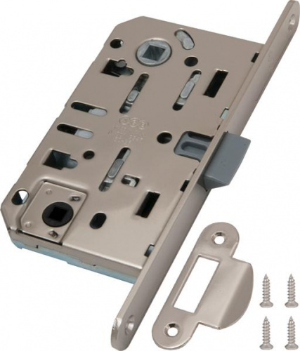 Замок дверной межкомнатный WC AGB (АГБ) B01102.50.34.567 хром мат. пласт.яз. ин.упак+B01000.13