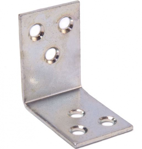 Уголок мебельный СКОБИС 40x02 (40х40х30х2) цинк белый