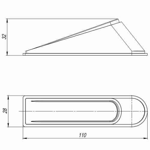 Фиксатор двери Ajax DSF-110 прозрачный