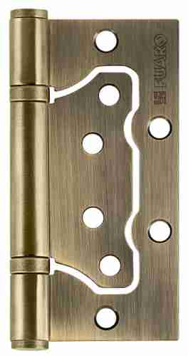 Комплект 4 шт. - Петля универсальная без врезки Fuaro 500-2BB/BL 100x2,5 AB бронза