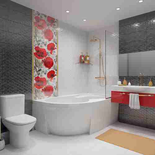 Бордюр ALMA Ceramica Rubi BWU60RUB027 6х60