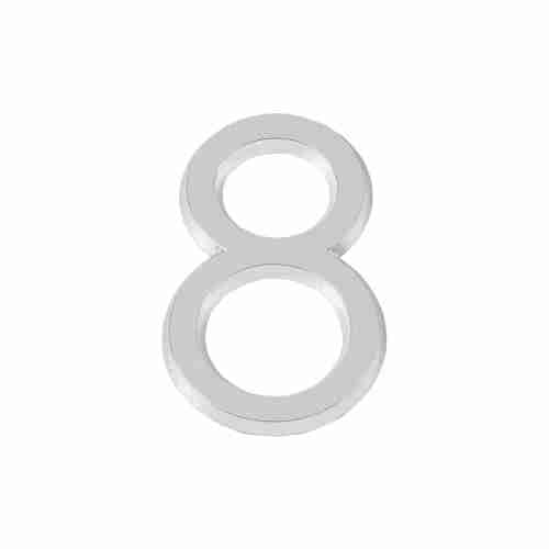 Цифра "8" самоклеящаяся ABS (50х37) (FUARO) CP хром