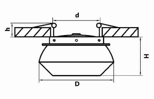 Точечный светильник Lightstar ORBE 051307