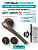Комплект: Ручки Armadillo FLAME URS BPVD-77+Завертка+Бесшумный замок Fuaro/вороненый никель