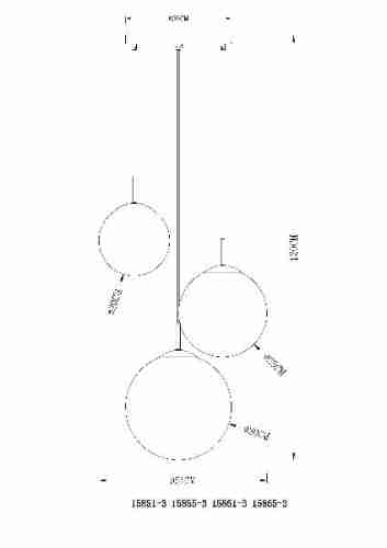 Подвесная люстра Globo Varus 15865-3