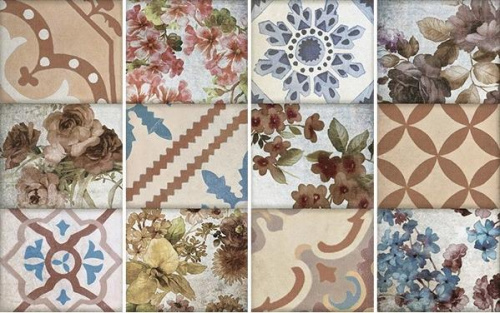 Плитка керамическая Cifre Montblanc Composicion Besoli Rg Brillo декор 80х50