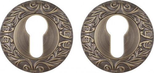 Накладка дверная с круглым основанием под цилиндр Fuaro ET SM MAB-6 темная бронза