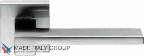 Дверная ручка на квадратном основании COLOMBO Zelda MM11R-CM матовый хром