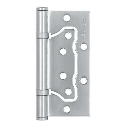 Комплект 4 шт. - Петля универсальная без врезки Fuaro 500-2BB/BL 100x2,5 PC (перламутровый хром) БЛИСТЕР