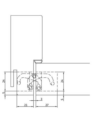 Петля скрытая Morelli HH-4 W врезная с 3D-регулировкой вес полотна до 40 кг, цвет белый
