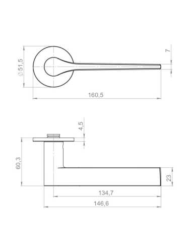 Ручка Armadillo (Армадилло) раздельная R.YM.CREME AC-9 медь