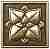 Вставка Moneli Decor Barro-co Art Taco Flor Bronce 3х3