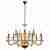 Подвесная люстра iLamp Mercury P9448-10+5 Gold