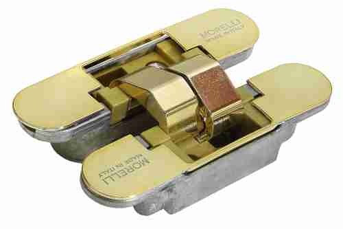 Комплект 10 шт. - Петля дверная скрытой установки Morelli HH-4 PG золото