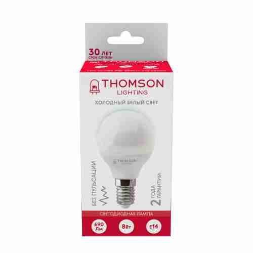 Лампа светодиодная Thomson E14 8W 6500K шар матовая TH-B2316