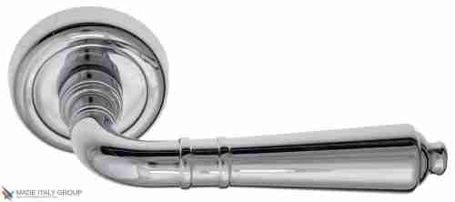 Дверная ручка на круглом основании Fratelli Cattini "TOSCANA" D1-CR полированный хром