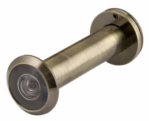 Глазок дверной Fuaro DVZ4 16/200/70x130 (оптика пластик, угол обзора 200) AB бронза