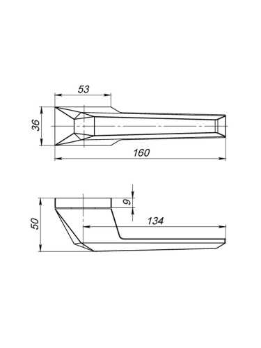 Ручка дверная Armadillo (Армадилло) межкомнатная K.UCS36.STONE (STONE UCS) СР-8 хром  Набор 9