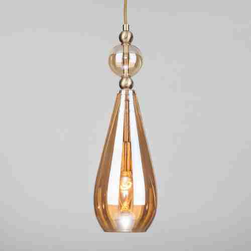 Подвесной светильник Eurosvet Ilario 50202/1 янтарный