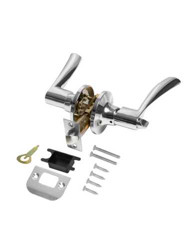 Ручка Punto (Пунто) защелка DK610/BL CP-BK (фик.) хром