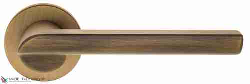 Дверная ручка на круглом основании Fratelli Cattini "WOO" 7FS-BY матовая бронза
