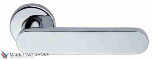 Дверная ручка на круглом основании Fratelli Cattini "PIPPA" 7.7-CR полированный хром