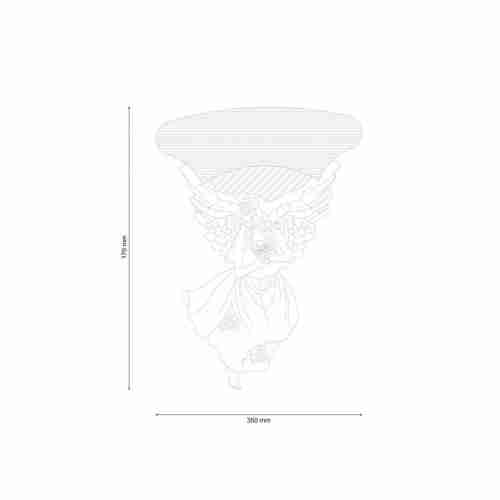 Настенный светильник Lucia Tucci Pietra Isola W2030.1R