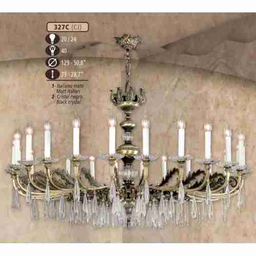 Подвесная люстра 327C 327C/24 CJ BLACK