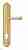 Дверная ручка Venezia "VIGNOLE" CYL на планке PL98 полированная латунь