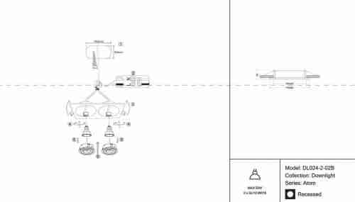 Встраиваемый светильник Maytoni Atom DL024-2-02B
