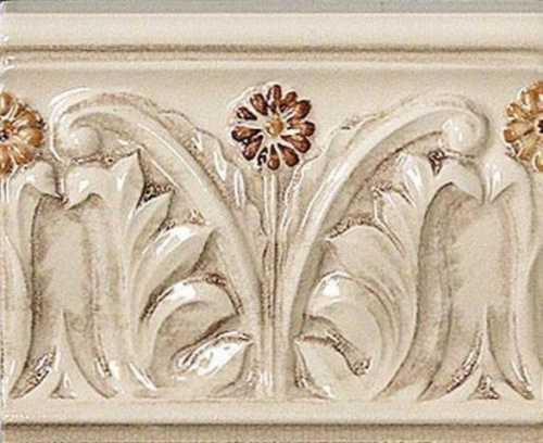 Керамогранит Vallelunga Rialto List. Floreale Painted бордюр 12х15