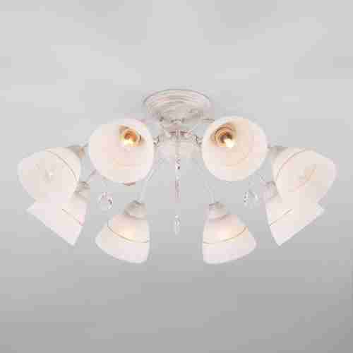 Потолочная люстра Eurosvet 30156/8 белый с золотом