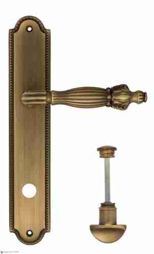 Дверная ручка Venezia "OLIMPO" WC-2 на планке PL98 матовая бронза