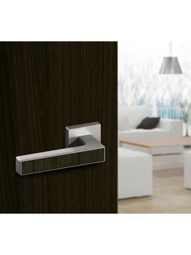 Ручка дверная Armadillo (Армадилло) межкомнатная K.USQ52.SCREEN (SCREEN USQ8) SN/CP-3 матовый никель/хром  Набор 7