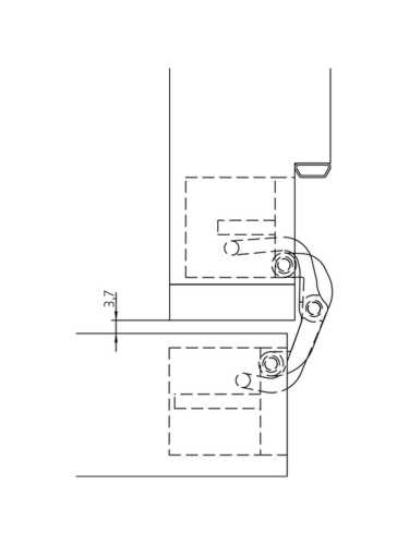 Петля скрытая Morelli HH-18 B врезная с 3D-регулировкой вес полотна до 60 кг, цвет черный